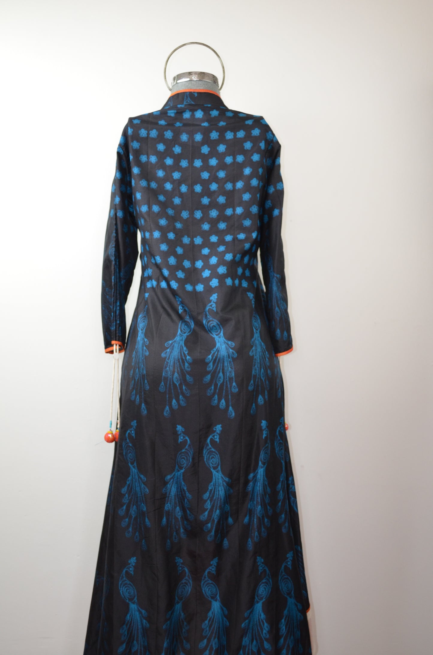 Vestido largo de seda
