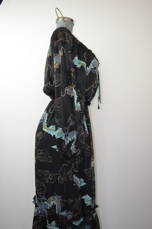 Vestido largo RAPSODIA